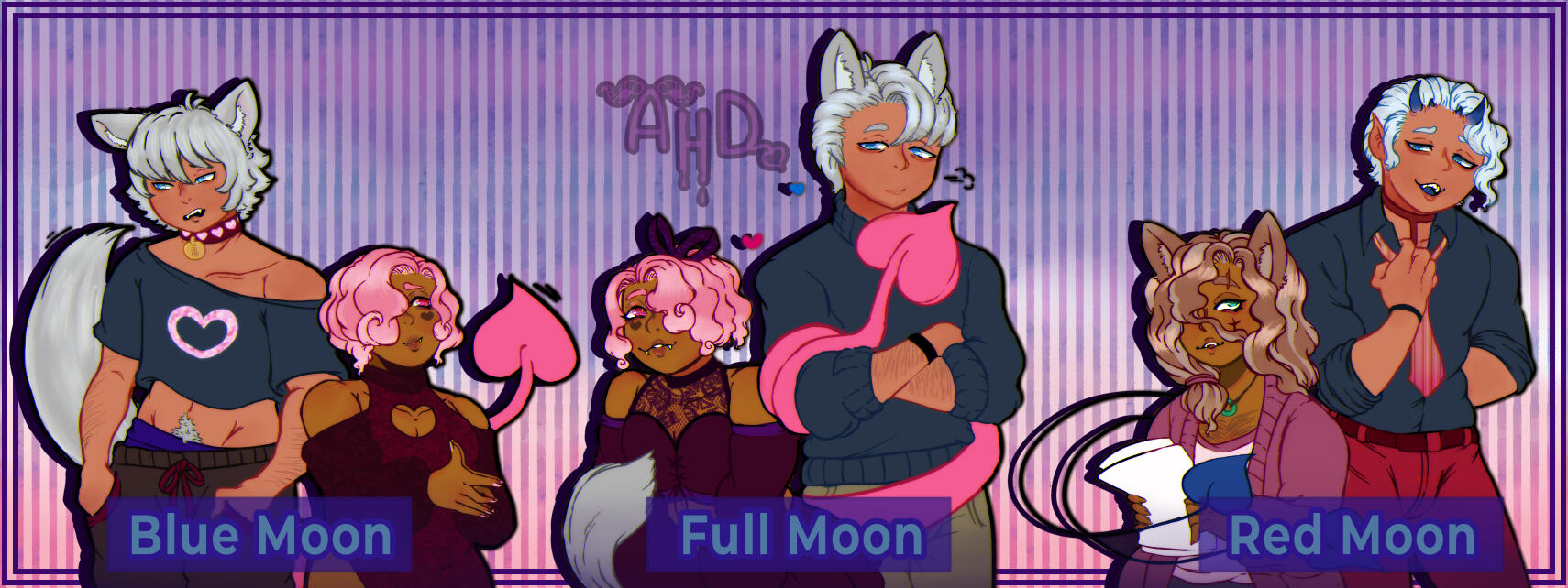 All The Moons ( Blue Moon + AUs)